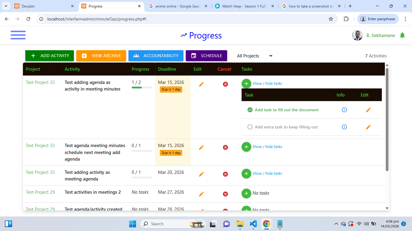 Task Tracking System